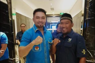 Insan Nursursyansah (Ketua Bidang Pertanian DPD KNPI Provinsi Banten) Bersama M.Ryano Panjaitan (Ketua Umum DPP KNPI)