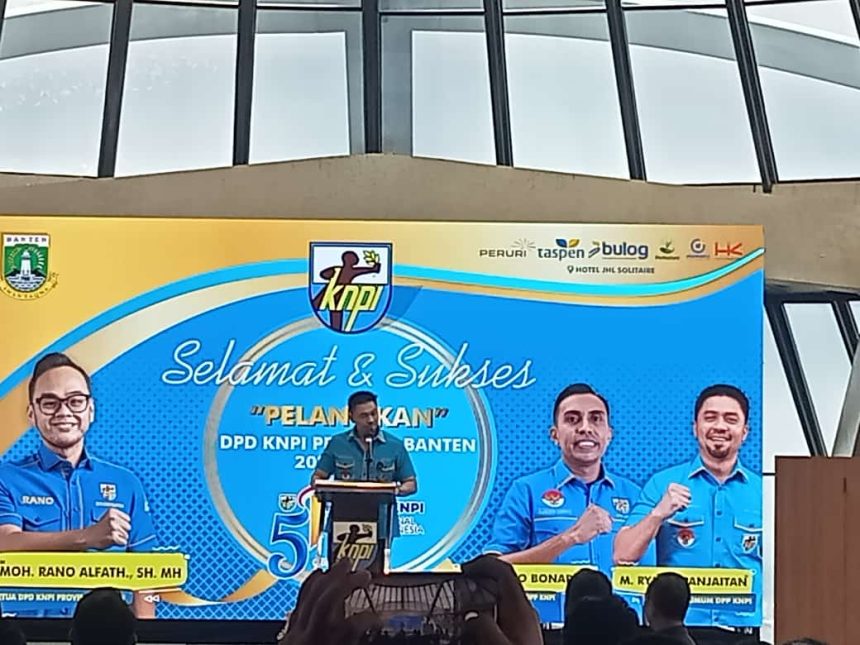 M.Ryano Panjaitan Ketua Umum DPP KNPI Melantik DPD KNPI Provinsi Banten