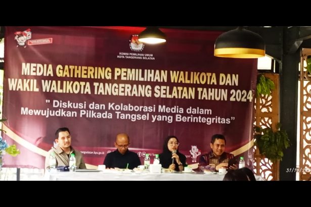 NARASUMBER MEDIA GATHERING KPU KOTA TANGERANG SELATAN