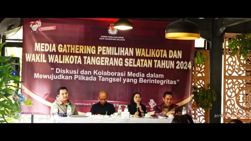 NARASUMBER MEDIA GATHERING KPU KOTA TANGERANG SELATAN