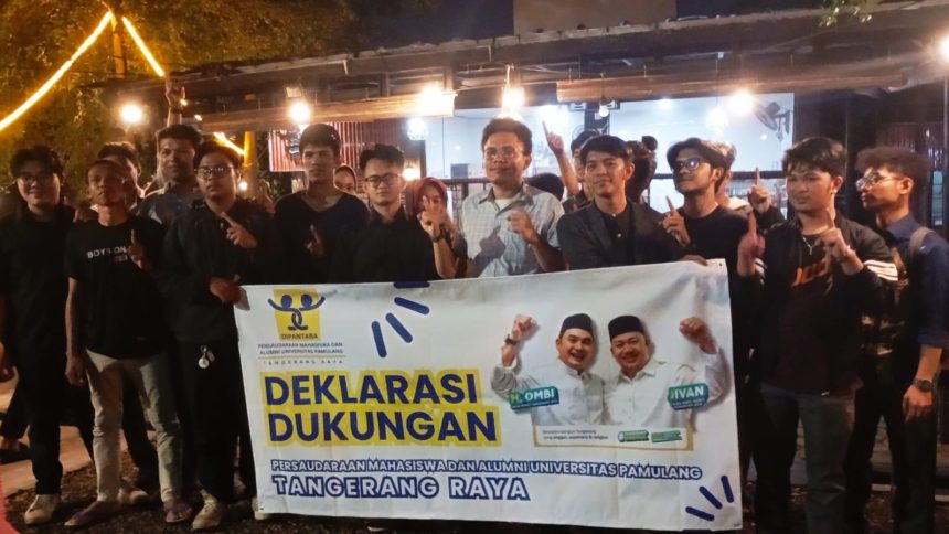 DEKLARASI DUKUNGAN PERSAUDARAAN MAHASISWA DAN ALUMNI UNPAM KEPADA MAD ROMLI