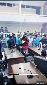 SUASANA DI ARENA MUSDA DPD KNPI KAB.LEBAK YANG SEMPAT RUSUH